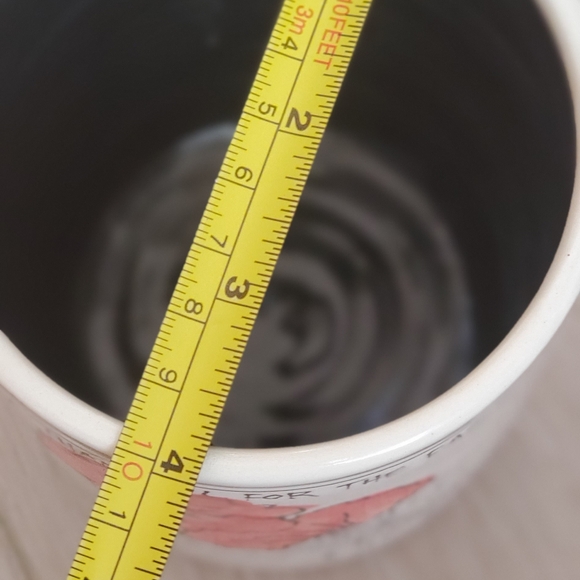 Artables Now & Zen Studio Coffee Mug Tea Let Us Be Thankful Pottery Flowers Gold - Picture 8 of 12